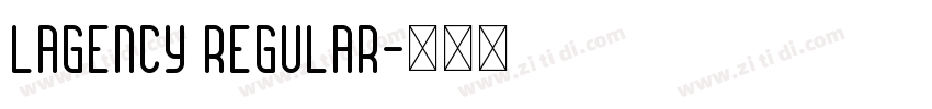 Lagency Regular字体转换